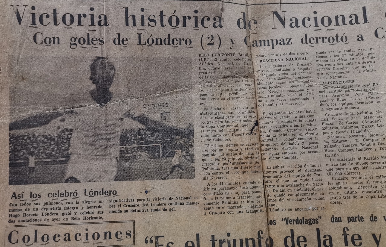 Hugo Horacio Lóndero. El Colombiano 1975.