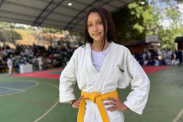 Karen Tatiana Villada Cano, judoca de Guarne, ganó plata con una “armadura prestada”