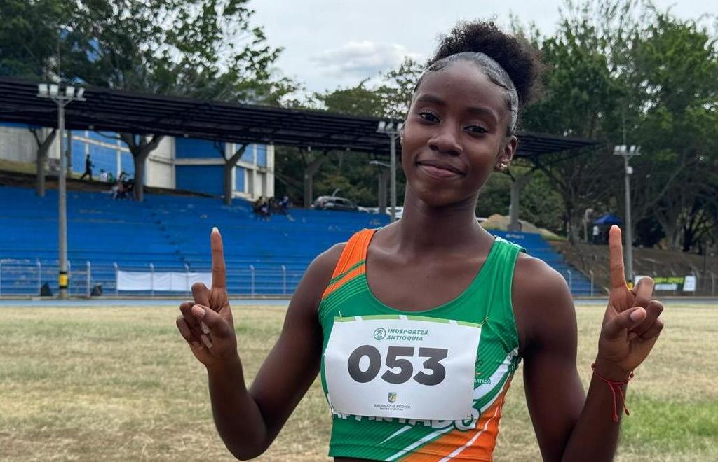 Sara Michell Mosquera Domínguez, la atleta de Apartadó que se levantó una y otra vez, y conquistó oros en los Intercolegiados