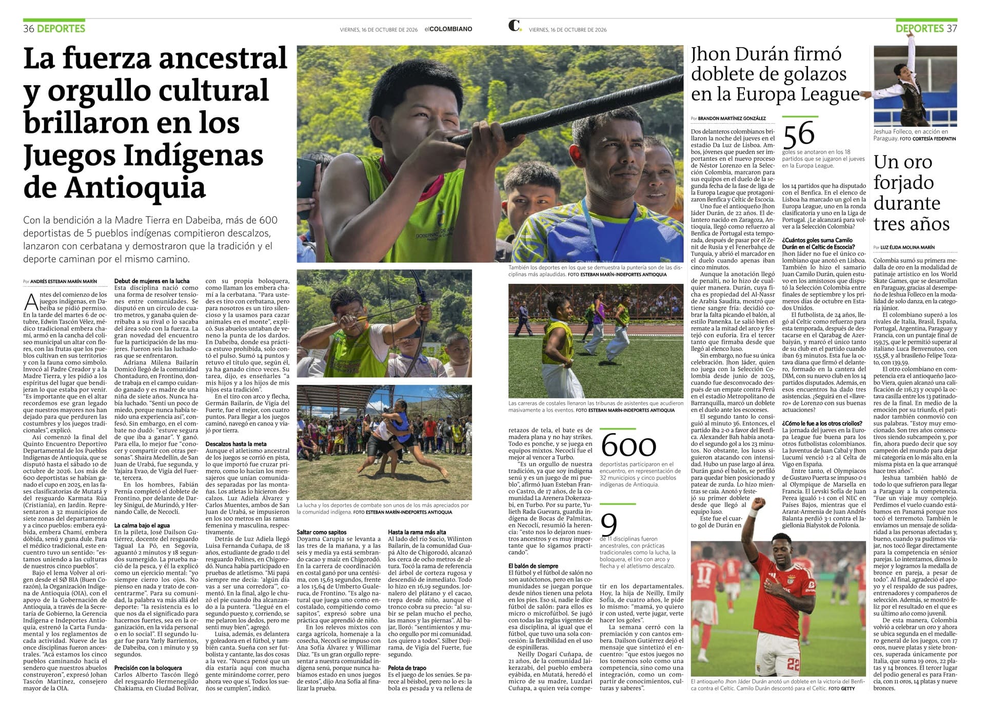 La fuerza ancestral y orgullo cultural brillaron en los Juegos Indígenas de Antioquia 2026